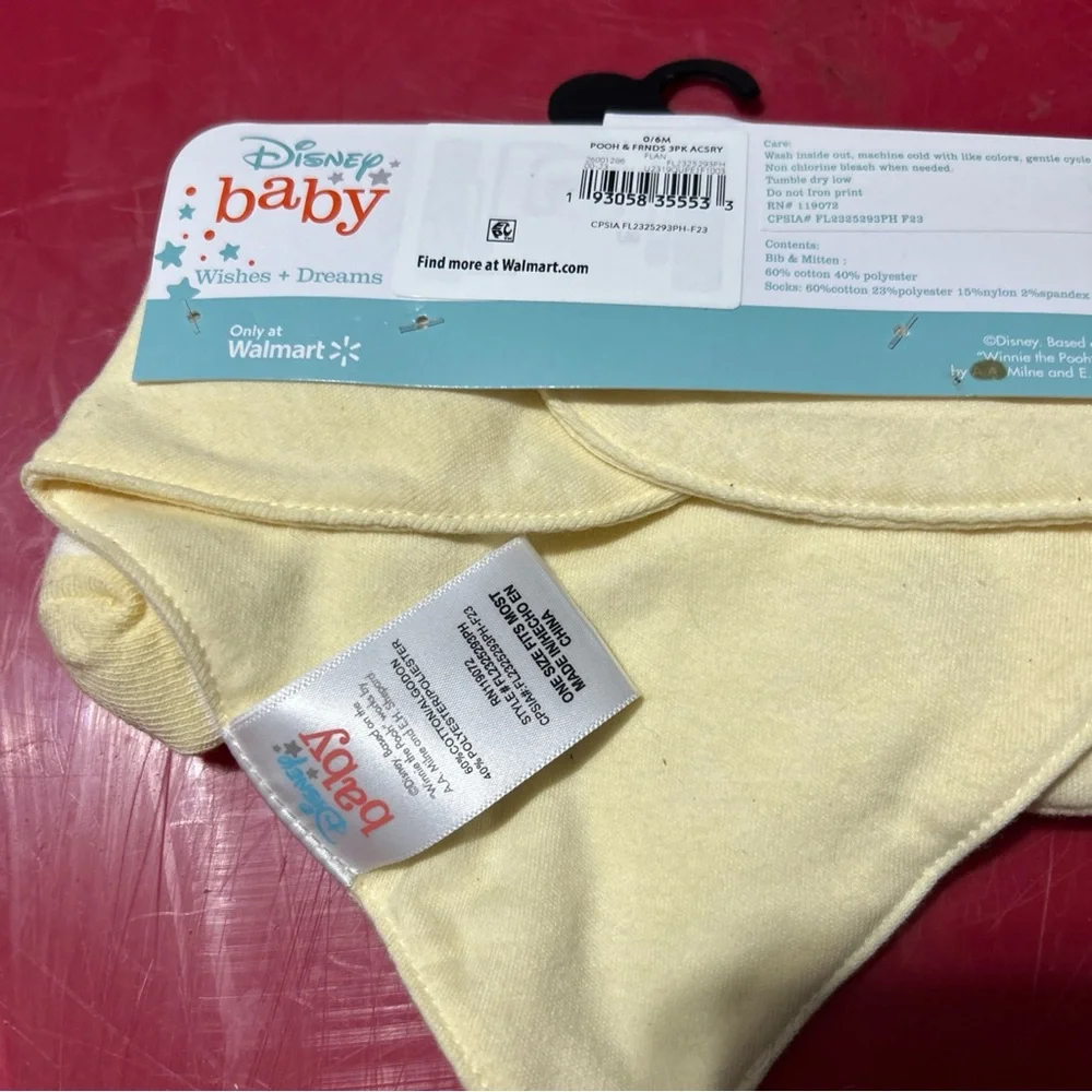 Disney Baby Yellow Winnie the Pooh Multi-Pack Bibs & Accessories